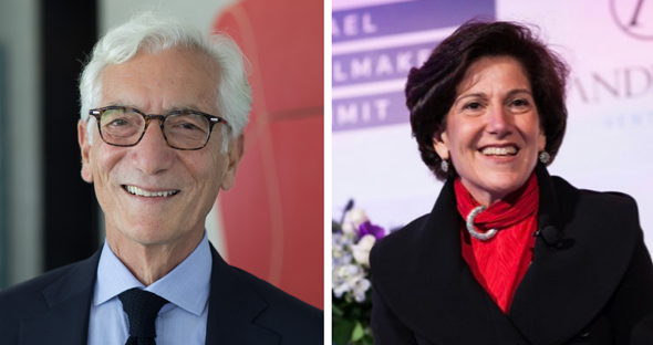 Sir Ronald Cohen in conversation with Laura Lauder. Photo: Roy Bar