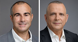 Eyal Zafrir, CEO of Marmanet; and Moti Elmaliach, CEO of Telrad Group. Photo: Yonatan Blum 