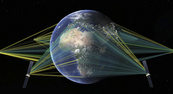 Gilat&#39;s segments operate in satellites in various constellations hovering above the Earth (illustration). Photo: SES