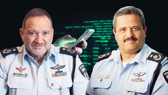 Former police cheif Roni Alsheikh (right), and current police chief Kobi Shabtai. Photos: Elad Gershgoren and Shutterstock