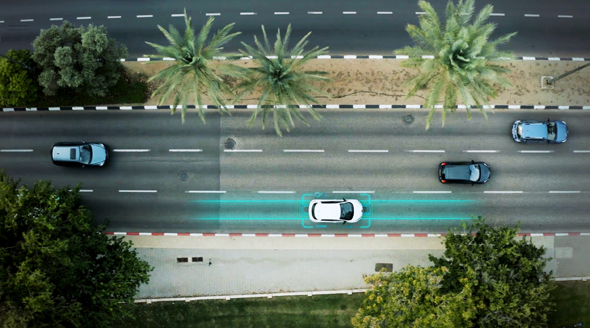 The EV-charging system will allow vehicles to charge along the road wirelessly. Photo: Electreon
