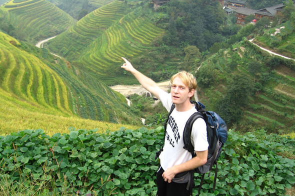 Isaac Heller during his time in China. Photo: Courtesy