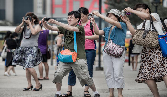תיירים סינים תיירות מצלמות יפן