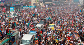 פיצוץ אוכלוסין צפיפות דאקה בנגלדש