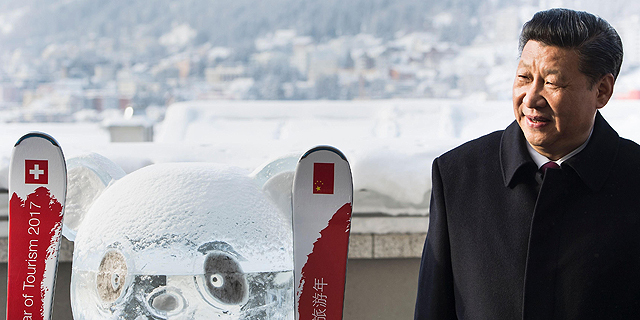 נשיא סין שי ג'ינפינג בכנס דאבוס שוויץ 2017