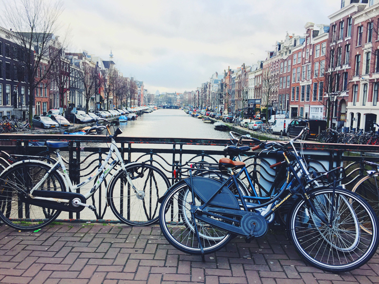 אמסטרדם הולנד אופניים קיץ Airbnb