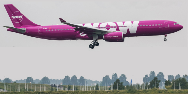 מטוס WOW AIR איסלנד