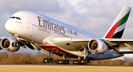 חברת תעופה אמירייטס דובאי Emirates איירבוס A380