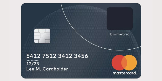 כרטיס אשראי מאסטרקרד ביומטרי