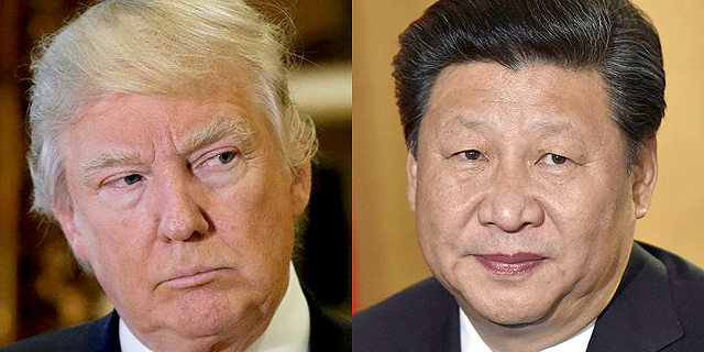 מנהיג סין שי ג'ינפינג נשיא ארה"ב דונלד טראמפ 