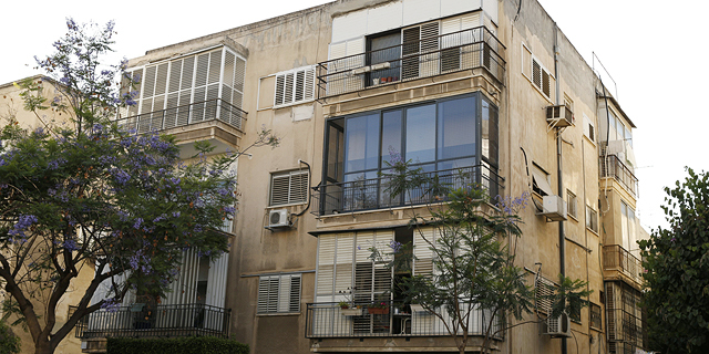 בניין ב תל אביב לפני תמ"א 38