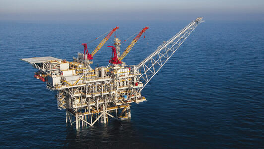 אסדת תמר קידוח אסדה גז טבעי