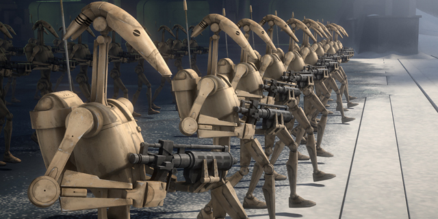 רובוט תקיפה מלחמת הכוכבים רצח מלחמה