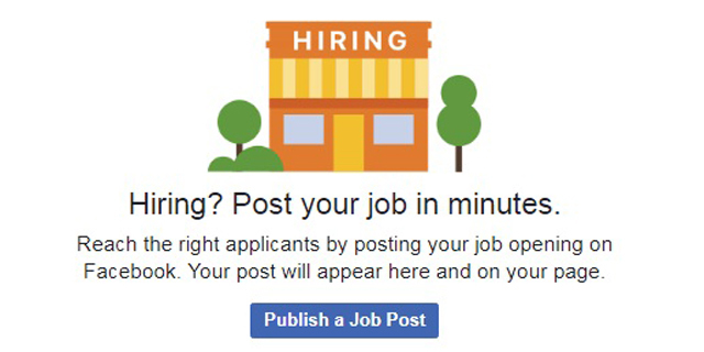 פייסבוק Jobs חיפוש עבודה 