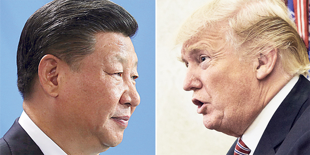 נשיא ארה"ב דונלד טראמפ ונשיא סין שי ג'ינפינג