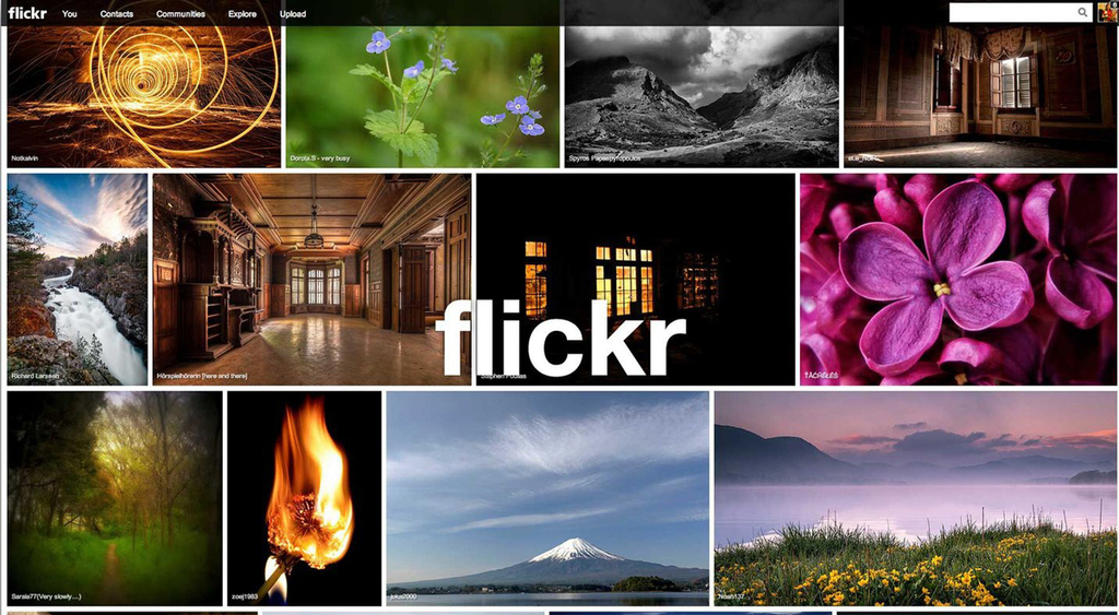 פליקר Flickr שיתוף תמונות