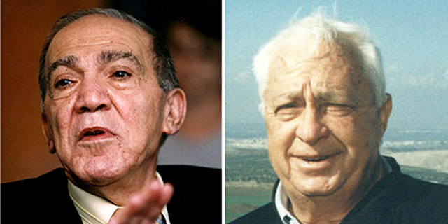 מימין אריאל שרון ו סמי שמעון