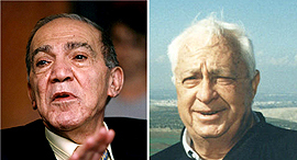 מימין אריאל שרון ו סמי שמעון