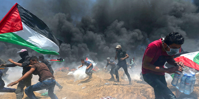 העימותים ו מהומות ב הפגנות ב רצועת עזה 
