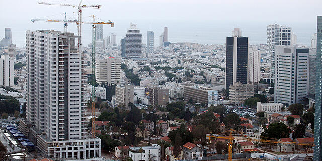 תל אביב נוף בניינים קו רקיע בניה מגדלים