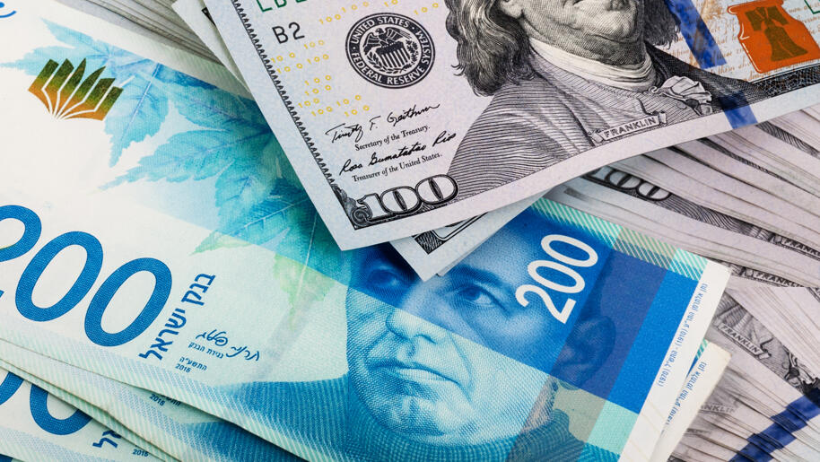 מט"ח (צילום: שאטרסטוק) שקל דולר מט"ח מטבע חוץ שער חליפין כסף מזומן