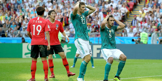 נבחרת גרמניה מודחת מול נבחרת קוריאה מונדיאל 2018