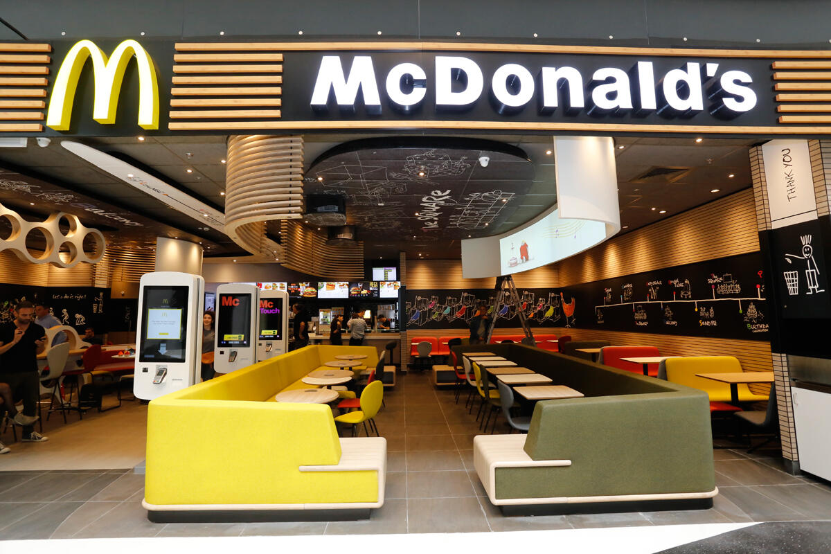 סניף מקדונלדס ב FASHION MALL תל אביב קניון האופנה TLV