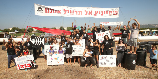 מאבק תושבים להרחקת אסדת לווייתן לעומק הים