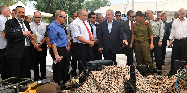 בנימין נתניהו אביגדור ליברמן פיקוד העורף 16.7.18