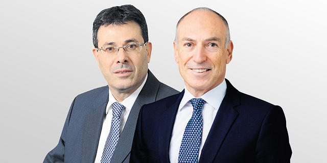 מימין עו"ד רלי לשם ומנכ"ל מזרחי טפחות אלדד פרשר