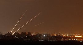 שיגור טילים טיל קאסם מ עזה לשטח ישראל