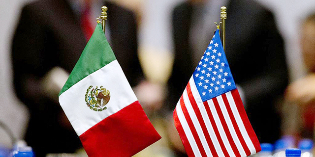 דגלים מקסיקו ארה"ב הסכם סחר