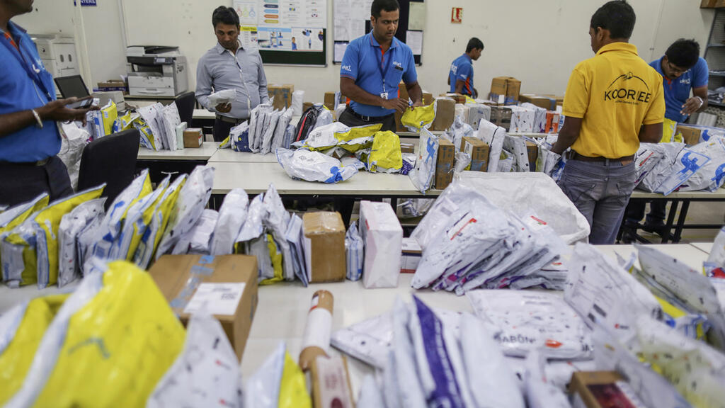 מרכז הפצה של פליפקארט בהודו (צילום: בלומברג) מרכז הפצה של פליפקארט ב הודו