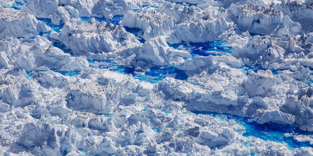 פוטו התחממות גלובלית גרינלנד מים נמסים