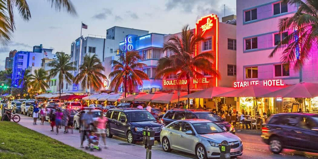 אושן דרייב מיאמי פלורידה רחובות מפורסמים