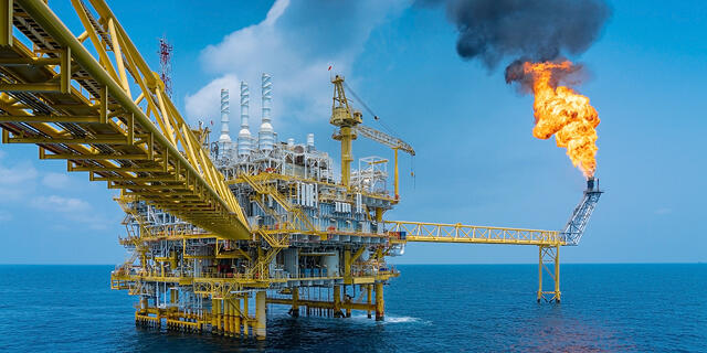 אסדת קידוח נפט; מדד ת"א נפט וגז עלה 37.9% מתחילת השנה, צילום: שאטרסטוק