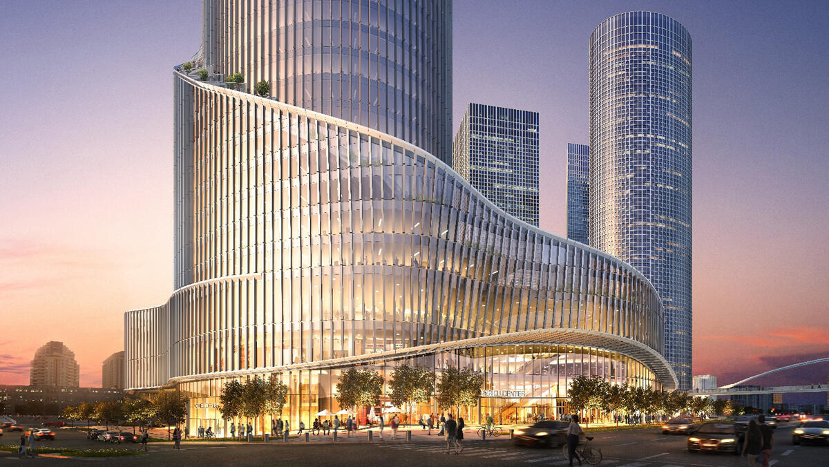 ה מגדל הרביעי של מרכז עזריאלי ב תל אביב מגדל הספירלה