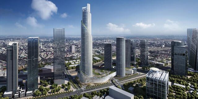 ה מגדל הרביעי של מרכז עזריאלי ב תל אביב מגדל הספירלה 2