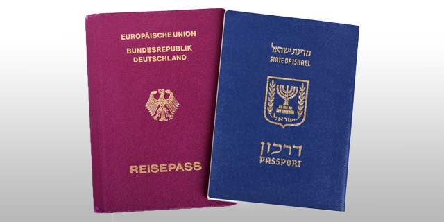 אזרחות כפולה דרכון ישראלי דרכון גרמני דרכונים