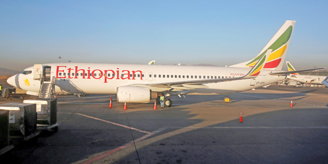 מטוס אתיופי מטוס בואינג 737 אתיופיין איירליינס Ethiopian Airlines