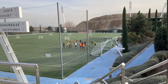 אימון של שחקני ריאל מדריד ב מחלקת הנוער 
