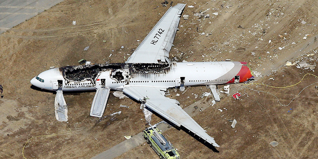 התרסקות מטוס תאונה הקברניט התרסקות מטוס אייר אסיאנה יולי 2013 סן פרנסיסקו