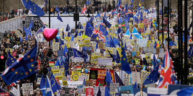 הפגנה ב לונדון נגד ה ברקזיט