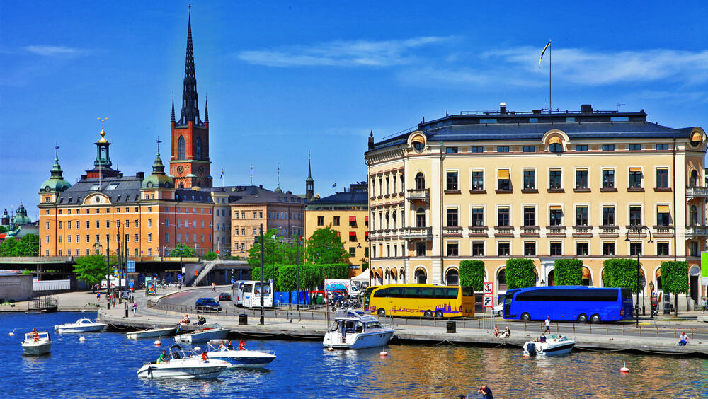 פוטו ערים עם תעלות שטוקהולם שבדיה 