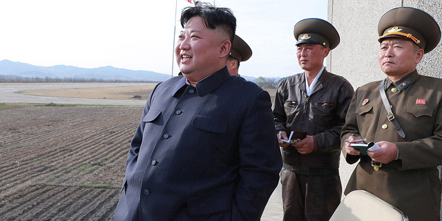 קים ג'ונג-און צפון קוריאה ניסוי טילים 18.4.19