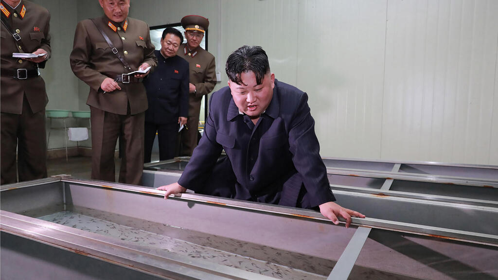 צפון קוריאה קים ג'ונג און ניסוי ב נשק טקטי מונחה חדש 18.4.19
