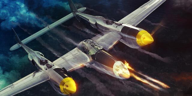 לוקהיד לייטנינג P38 מטוס קרב מלחמת העולם השנייה