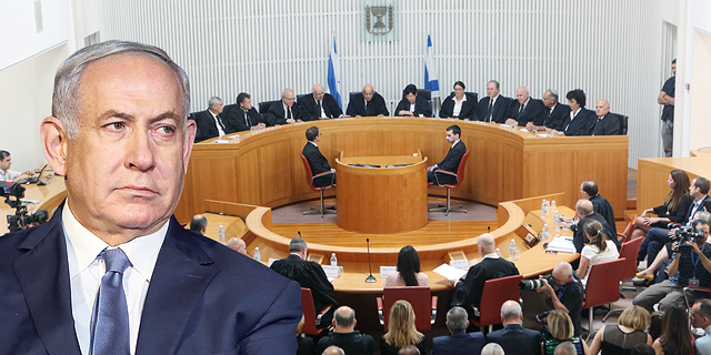 ראש הממשלה בנימין נתניהו על רקע הרכב ה שופטים של בית המשפט העליון