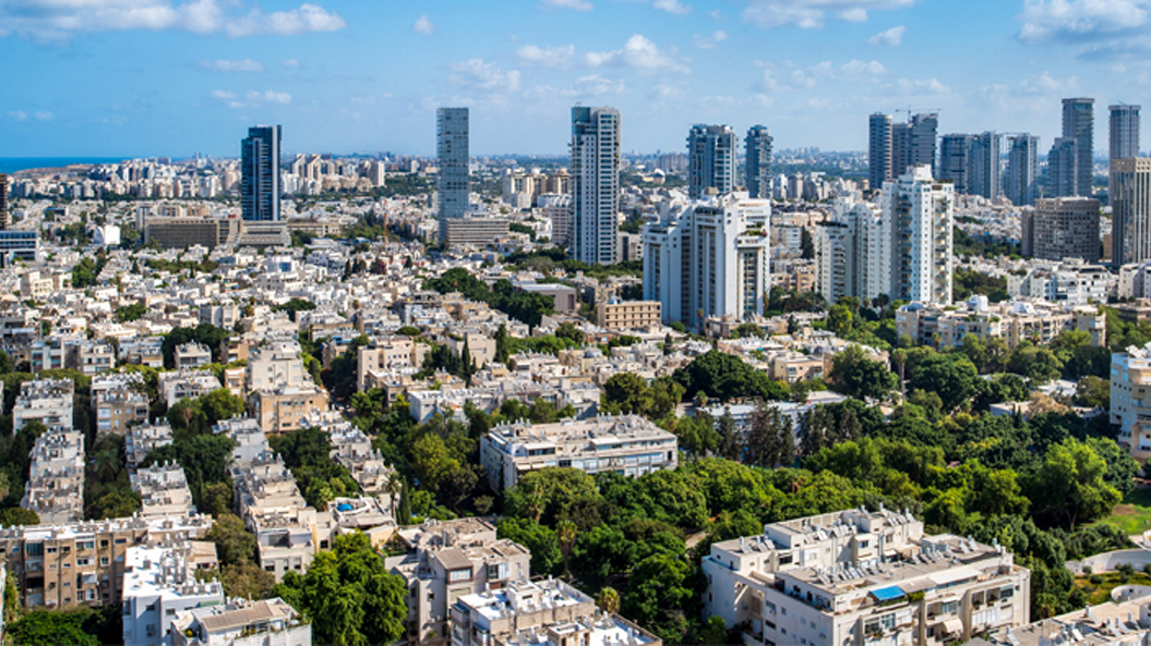 העיר תל אביב מלמעלה  זירת הנדל"ן