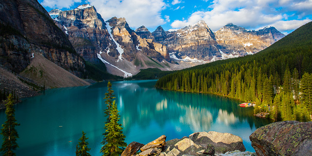 פוטו העמקים היפים בעולם קנדה Valley of Ten Peaks